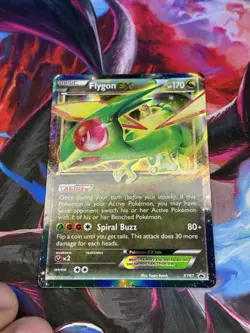 Pokemon TCG Flygon-EX XY Black Star Promos Holo Card XY61 - Image 1