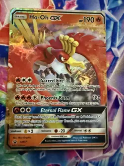 Pokemon Ho-Oh GX SM57 Sun & Moon Black Star Promo Card Near Mint Condition - Image 1