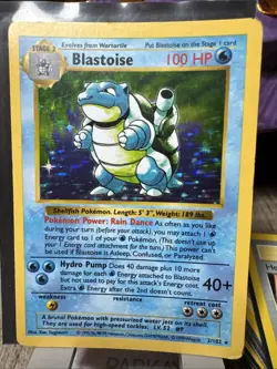Blastoise Base Set 002/102 Shadowless Unlimited Edition Holo Card - Image 1