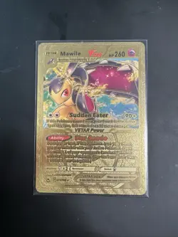 Mawile VSTAR Gold Toned Foil Pokemon Card Fan Art Display Card HP260 - Image 1