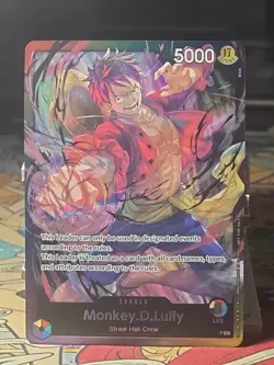 Monkey. D. Luffy P-L Multicolor Foil Leader PROMO Packs Battle Card - Image 1