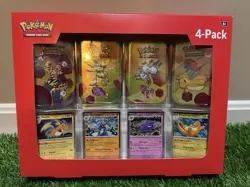 Pokemon SV 151 Mini Tin 4-Pack Sealed w/ Gengar Promo Cards Sam’s Club - Image 1