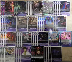 Digimon Card Game BT23- Belphemon: Rage Mode X Antibody Purple Deck + 50 Cards - Image 1