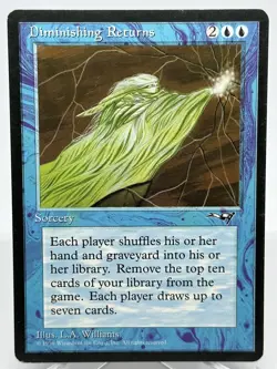 Magic the Gathering x1 Diminishing Returns Alliances Blue Rare Sorcery LP - Image 1