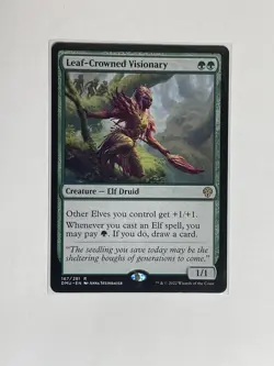 Leaf-Crowned Visionary - NM - Dominaria United - MTG - Image 1