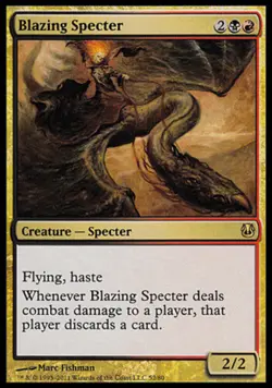 1 x Blazing Specter - Duel Decks: Ajani vs Nicol Bolas - NM-Mint - MTG - Image 1