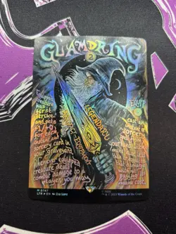 MTG Glamdring (Borderless Poster) - Foil - The Lord of the Rings (LTR) #747 - Image 1