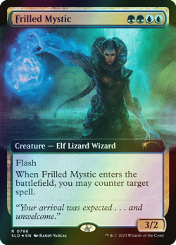 MTG Frilled Mystic Extended Art Foil ** Secret Lair Drop ** English (NM) - Image 1