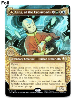 Aang, at the Crossroads (Showcase) - FOIL - [Avatar: The Last Airbender] MTG - Image 1