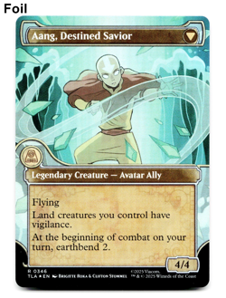 Aang, at the Crossroads (Showcase) - FOIL - [Avatar: The Last Airbender] MTG - Image 2