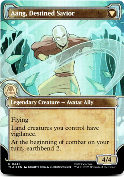 Aang, at the Crossroads (Showcase) - FOIL - [Avatar: The Last Airbender] MTG - Image 4
