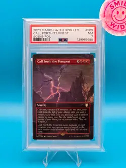 PSA 7 - 2023 MAGIC THE GATHERING LTC, 509 CALL FORTH THE TEMPEST SCENE-FOIL - Image 1