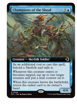 Champions of the Shoal - Extended Art Lorwyn Eclipsed MTG - Image 1