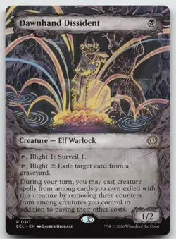 Dawnhand Dissident (Showcase) R Normal Lorwyn Eclipsed 311 NM - Image 1