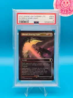 PSA 9 - 2023 MAGIC THE GATHERING LTC, 503 OLORIN'S SEARING LIGHT SCENE-FOIL - Image 1
