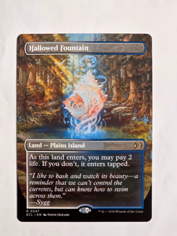 Hallowed Fountain - R0347 Reg (Borderless) Lorwyn Eclipsed - MTG - NM - Image 1