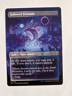 Hallowed Fountain - R0347 Reg (Borderless) Lorwyn Eclipsed - MTG - NM - Image 2