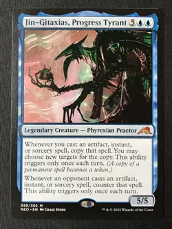 MTG Kamigawa: Neon Dynasty #59 Jin-Gitaxias, Progress Tyrant NM - Image 1