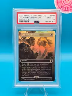 PSA 10 - 2023 MAGIC THE GATHERING LTC, 500 GALADRIEL'S DISMISSAL SCENE-FOIL - Image 1