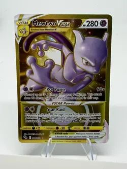 Pokemon TCG Mewtwo Vstar Pokemon Go 086/078 Holo Secret Rare NM - Image 1