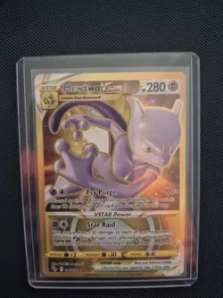 Pokemon TCG Mewtwo Vstar Pokemon Go 086/078 Holo Secret Rare - Image 1
