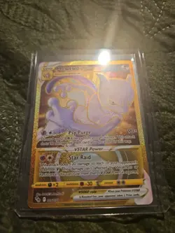 Pokemon Mewtwo VSTAR Gold Secret Rare Holo Card 086/078 Pokemon Go - Image 2