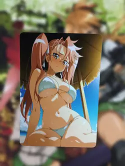 Saya Takagi Highschool Of The Dead Anime Waifu Goddess Doujin Lewd Hentai Card - Image 1