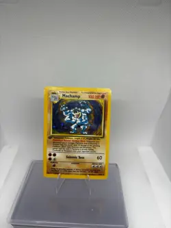 Pokemon TCG Machamp Holo Rare 1st Edition Base Set, Card 8/102, LP Condition - Image 1