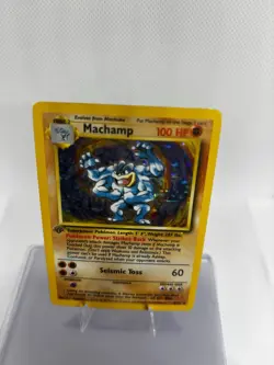 Pokemon TCG Machamp Holo Rare 1st Edition Base Set, Card 8/102, LP Condition - Image 2