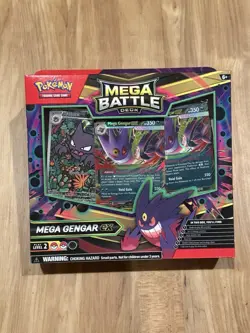 Pokemon Mega Battle Deck Mega Gengar ex Sealed 60 Cards Foil Playmat Coin - Image 1