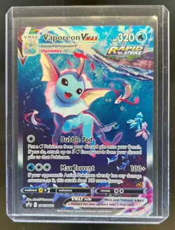 2019-2023 Pokemon SWSH Black Star Promos Vaporeon VMAX #SWSH182 - Image 1