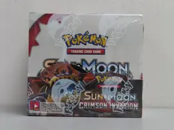 2017 Pokemon Sun & Moon Crimson Invasion Factory Sealed Booster Box (b) - Image 1