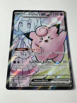 Pokemon: Lillie's Clefairy EX Ultra Rare Full Art 173/159 JT (Near Mint) - Image 2