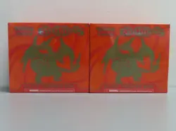 (2) Lot 2016 Pokemon XY Evolutions Mega Charizard Y Sealed ETB Elite Trainer Box - Image 1