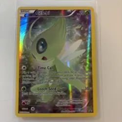 Pokemon TCG Celebi XY111 BLACK STAR PROMO FULL ART Holo Card NM/MINT - Image 1