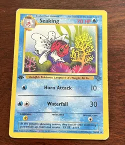 Seaking 46/64 1st Edition Jungle Uncommon Pokemon Card - Image 1