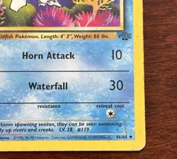 Seaking 46/64 1st Edition Jungle Uncommon Pokemon Card - Image 4