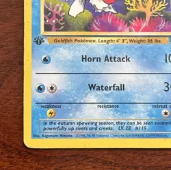 Seaking 46/64 1st Edition Jungle Uncommon Pokemon Card - Image 5