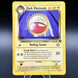 Pokemon English MP Dark Electrode 34/82 Team Rocket Free Shipping! - Image 2
