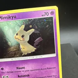 Pokemon TCG Mimikyu SM29 | Black Star Promo | Holo Rare | Holo Scratch* - Image 2