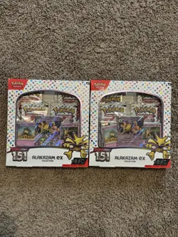 2x Pokemon TCG 151 Alakazam ex Collection Box - 4 Packs Sealed Ships Fast 820650855269 - Image 1