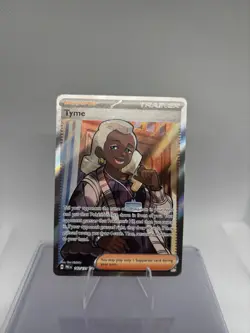 Pokemon TCG Tyme 143/131 Prismatic Evolutions Ultra Rare Full Art Holo Trainer - Image 1