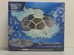 2024 Pokemon Stellar Crown Pokemon Center Factory Sealed ETB Elite Trainer Box - Image 1