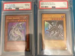 Yu-Gi-Oh PSA 6/5 Lot 2008 GOLD SERIES Cyber Dragon & 2003 STARTER Deck Joey REBD - Image 1