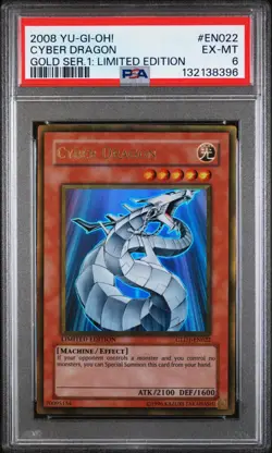 Yu-Gi-Oh PSA 6/5 Lot 2008 GOLD SERIES Cyber Dragon & 2003 STARTER Deck Joey REBD - Image 2