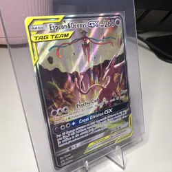 Espeon & Deoxys GX Full Art NM SM240 Sun & Moon Promo Pokemon TCG Card - Image 2