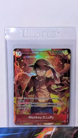 One Piece TCG Monkey D Luffy ST10-006 SR Treasure Booster Set Promo NM - Image 3