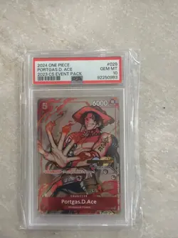 PSA 10 Portgas.D.Ace (CS 2023 Event Pack) P-028 One Piece Championship Gem Mint - Image 1