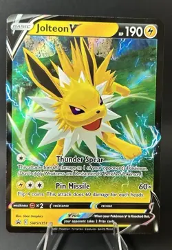 Jolteon V SWSH151 SWSH: Sword & Shield Promo Cards Holo POKEMON TCG [LP] - Image 1