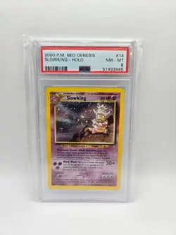 Pokemon PSA 8 Slowking | 14/111 | Holo Neo Genesis - Image 1
